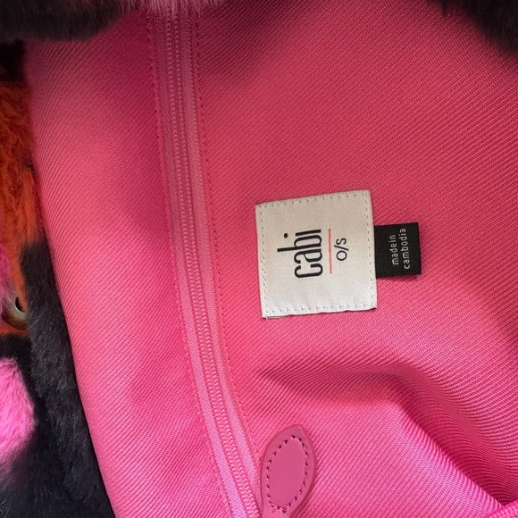 Cabi Rococo Floral Faux Fur Tote Bag - Picture 4 of 6